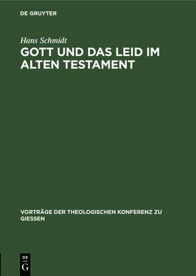 bokomslag Gott Und Das Leid Im Alten Testament