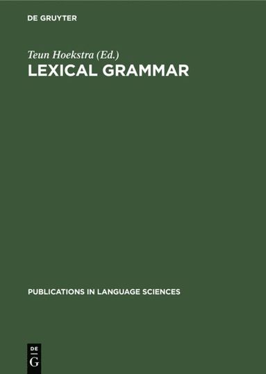 bokomslag Lexical grammar