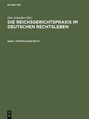 Otto Schreiber - Öffentliches Recht, Inbunden