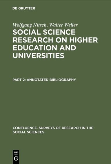 Wolfgang Nitsch, Walter Weller - Annotated bibliography, Inbunden