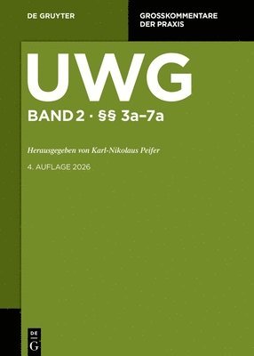 Tim Dornis, Jan Eichelberger, Jochen Glöckner, Et Al - §§ 3a-7a, Inbunden