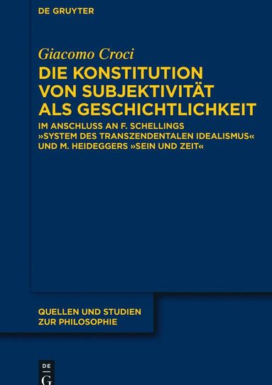 bokomslag Die Konstitution von Subjektivität als Geschichtlichkeit