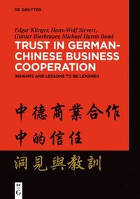 bokomslag Trust in German-Chinese Business Cooperation
