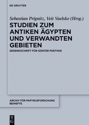 Sebastian Prignitz, Veit Vaelske - Studien Zum Antiken Ägypten Und Verwandten Gebieten, Inbunden
