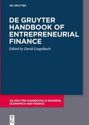 De Gruyter Handbook of Entrepreneurial Finance 1