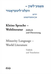 bokomslag Mame-loshn  velt-literatur / Kleine Sprache  Weltliteratur / Minority Language  World Literature