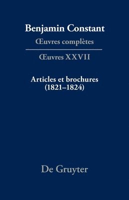David Auberson - Articles Et Brochures (1821-1824), Inbunden
