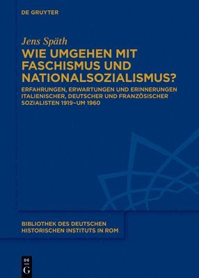 bokomslag Wie Umgehen Mit Faschismus Und Nationalsozialismus?: Erfahrungen, Erwartungen Und Erinnerungen Italienischer, Deutscher Und Französischer Sozialisten