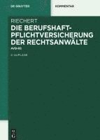 bokomslag Die Berufshaftpflichtversicherung Der Rechtsanwälte: Avb-Rsw