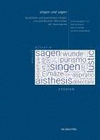 bokomslag 'Singen Und Sagen': Qualitative Und Quantitative Studien Zum Ästhetischen Wortschatz Der Vormoderne