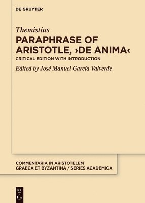 bokomslag Paraphrase of Aristotle, ?De anima?