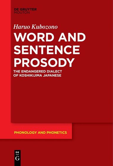 Haruo Kubozono - Word and Sentence Prosody, Häftad
