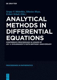 bokomslag Analytical Methods in Differential Equations