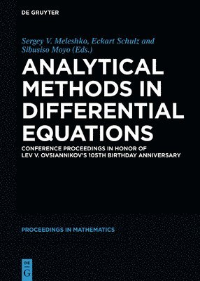 Analytical Methods in Differential Equations 1