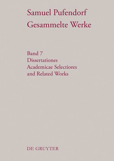 Michael J. Seidler - Dissertationes Academicae Selectiores and Related Works, Inbunden
