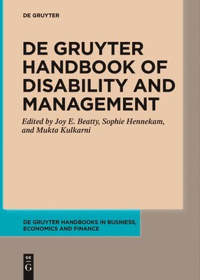 De Gruyter Handbook of Disability and Management 1