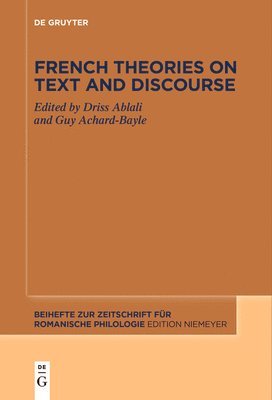 bokomslag French theories on text and discourse