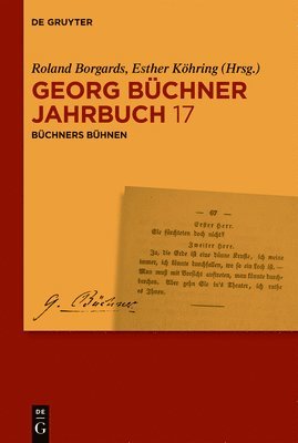 Roland Borgards, Esther Köhring - Büchners Bühnen, Inbunden