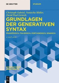 bokomslag Grundlagen der generativen Syntax