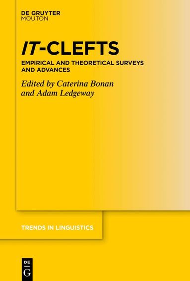 Caterina Bonan, Adam Ledgeway - It-Clefts, Häftad
