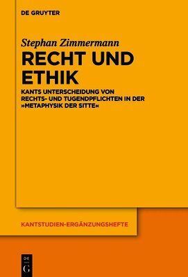 Stephan Zimmermann - Recht Und Ethik, Inbunden