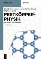 Rudolf Gross, Achim Marx, Einzel Dietrich, Geprägs Stephan - Festkörperphysik, Häftad
