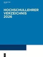 de Gruyter - Hochschullehrer Verzeichnis 2026, Inbunden