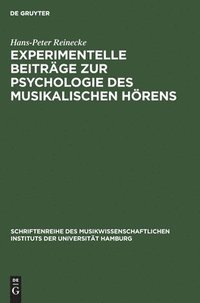 bokomslag Experimentelle Beiträge zur Psychologie des musikalischen Hörens