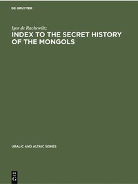 bokomslag Index to the Secret History of the Mongols