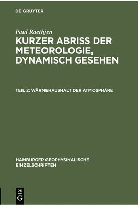 bokomslag Wärmehaushalt Der Atmosphäre