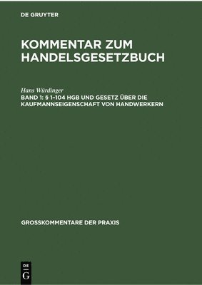  1-104 Hgb Und Gesetz ber Die Kaufmannseigenschaft Von Handwerkern 1