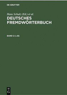 Hans Schulz, Institut Für Deutsche Sprache - L-ß, Inbunden