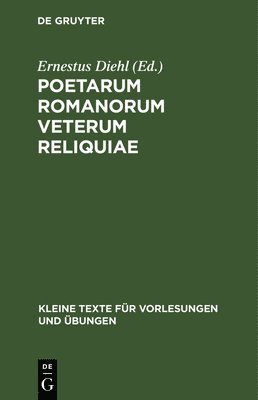 bokomslag Poetarum Romanorum Veterum Reliquiae