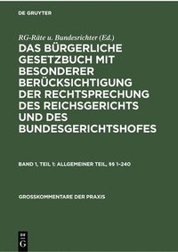 bokomslag Allgemeiner Teil, §§ 1-240