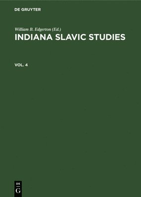 bokomslag Indiana Slavic Studies. Vol. 4