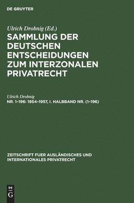 Ulrich Drobnig - 1954-1957, I. Halbband Nr. (1-196), Inbunden