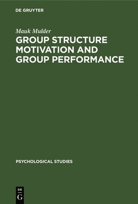 bokomslag Group Structure Motivation and Group Performance