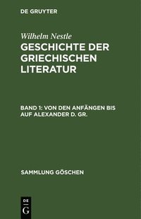 bokomslag Von Den Anfngen Bis Auf Alexander D. Gr.