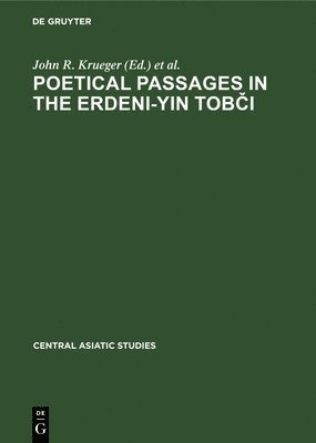 Poetical Passages in the Erdeni-Yin Tobi 1