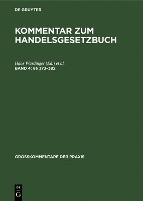 Hans Würdinger, Dieter Brüggemann - (§§ 373-382), Inbunden