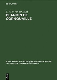 bokomslag Blandin de Cornouaille