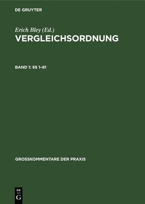 Erich Jürgen Bley Mohrbutter, Jürgen Mohrbutter - §§ 1-81, Inbunden