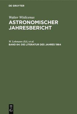 Die Literatur Des Jahres 1964 1