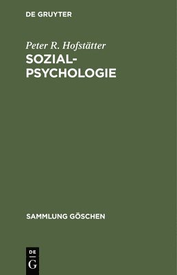 bokomslag Sozialpsychologie