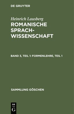 Heinrich Lausberg - Formenlehre, Teil 1, Inbunden