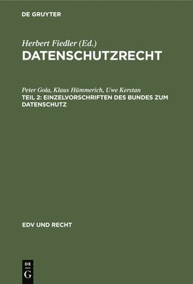 Einzelvorschriften Des Bundes Zum Datenschutz 1