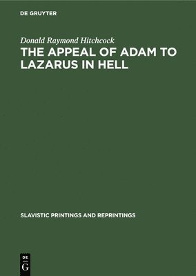bokomslag Appeal of Adam to Lazarus in Hell