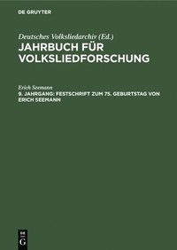 bokomslag Festschrift Zum 75. Geburtstag Von Erich Seemann