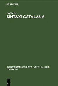 bokomslag Sintaxi Catalana