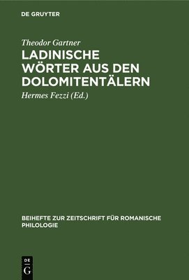 Ladinische Wrter Aus Den Dolomitentlern 1